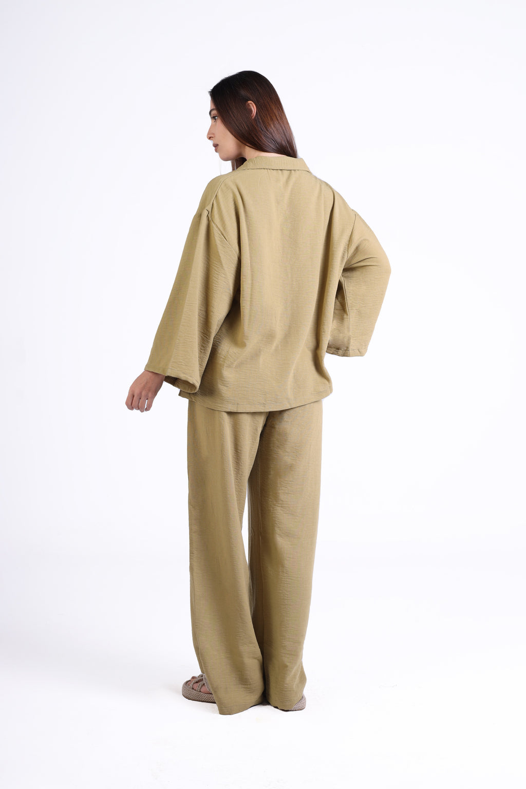 Refined Linen V-Neck Blouse