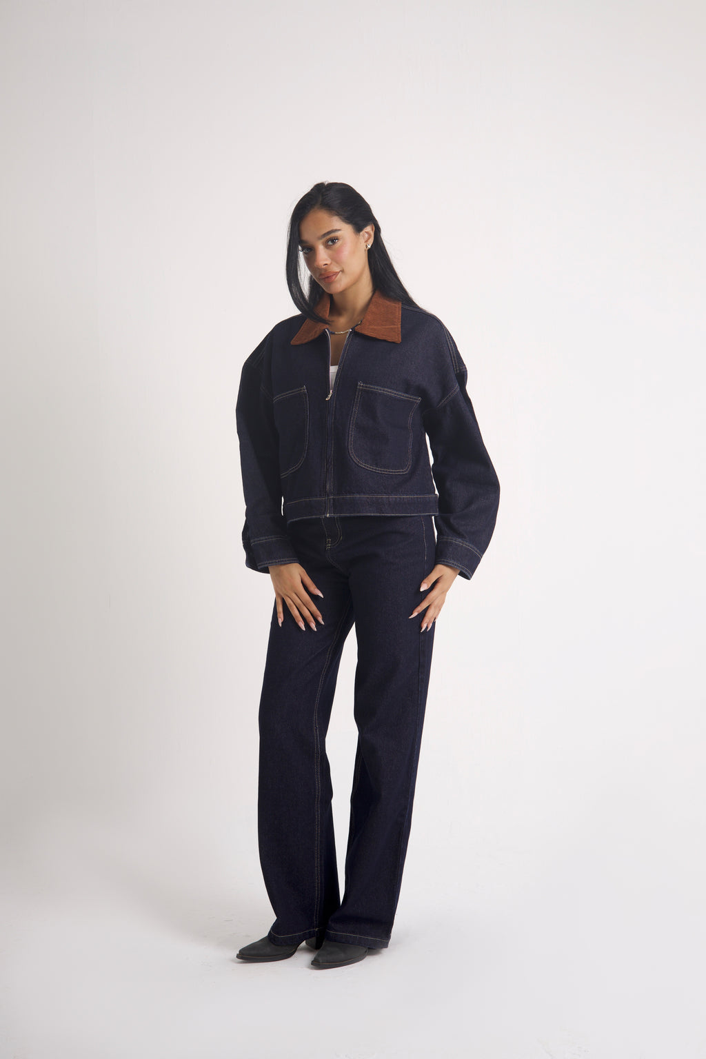 CONTRAST DENIM JACKET