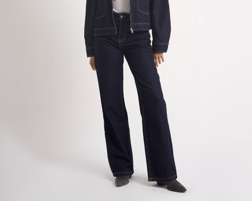 WIDE-LEG HIGH WAIST JEANS