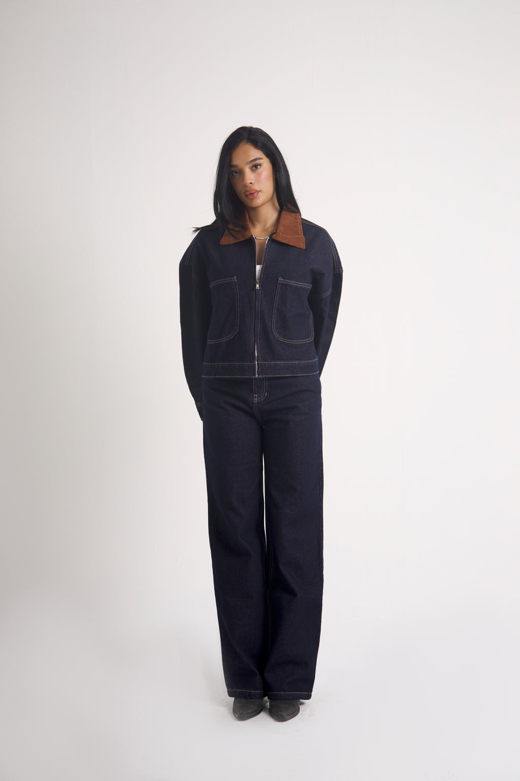 CONTRAST DENIM JACKET