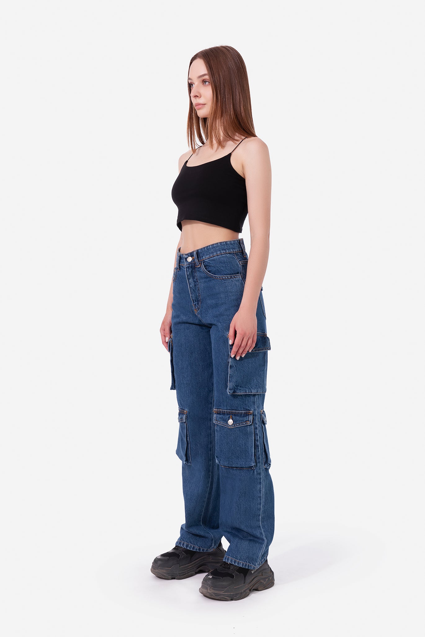 Jeans Multiple Pockets Cargo