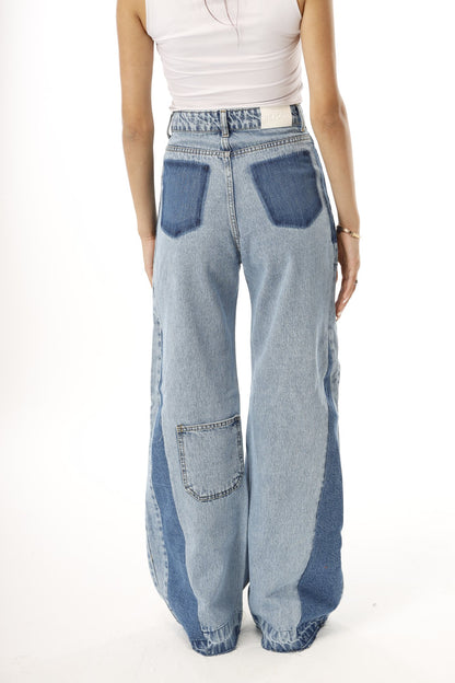 Light Patchwork Jeans