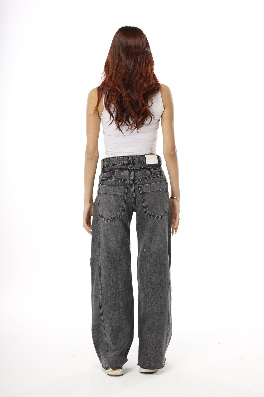 Grey/Black Deconstructed Jeans