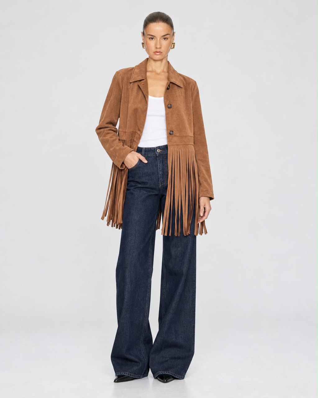 SUEDE FRINGE JACKET