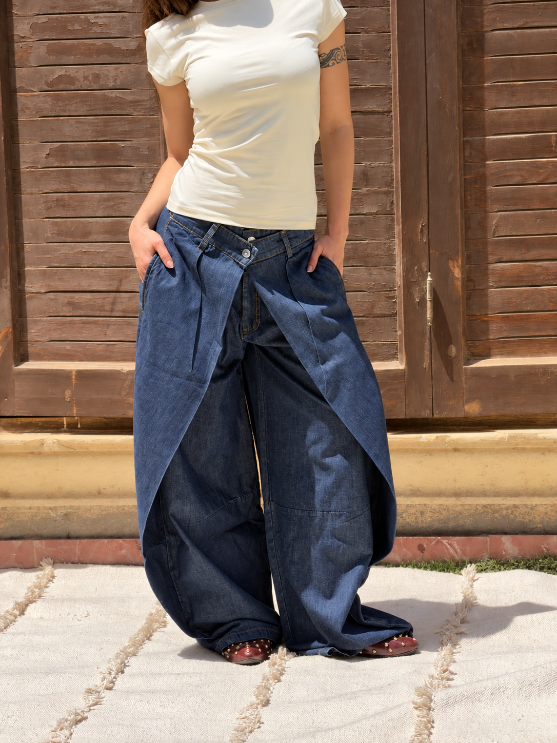 Balloon Pleated Pant