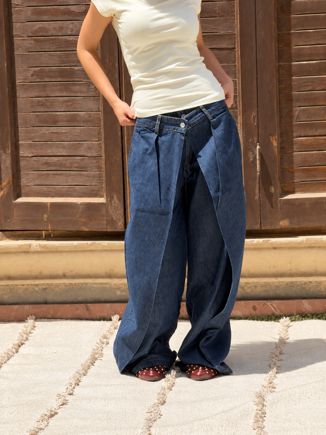 Balloon Pleated Pant