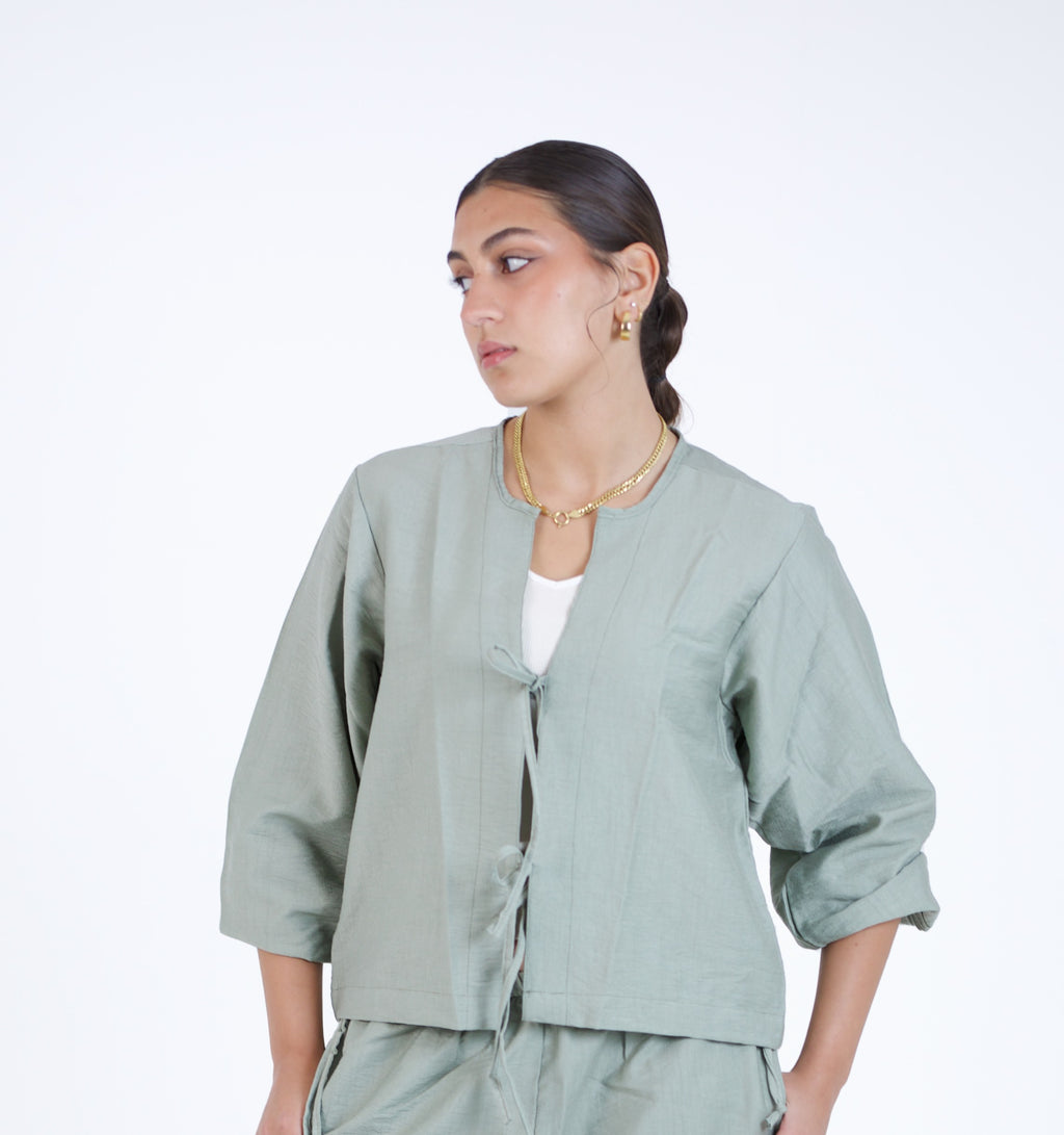 Soft Linen Tie-Front Shirt