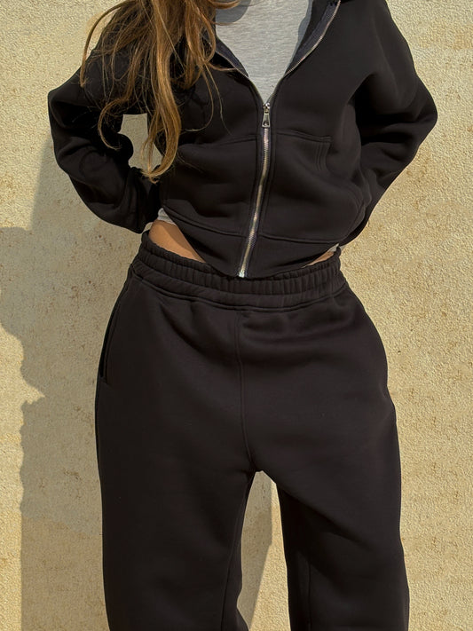 Zip-up hoodie & sweatpants set