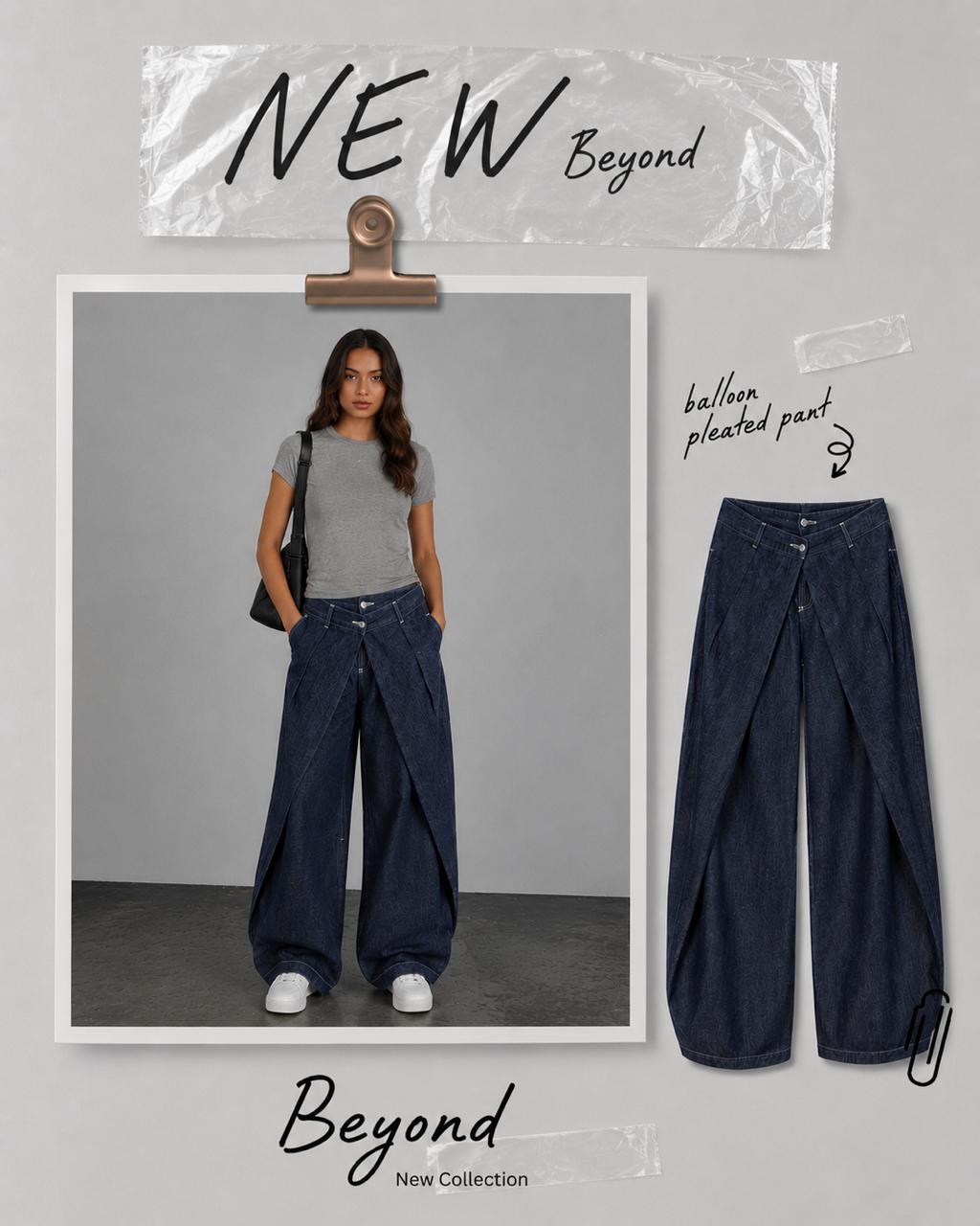 Balloon Pleated Pant