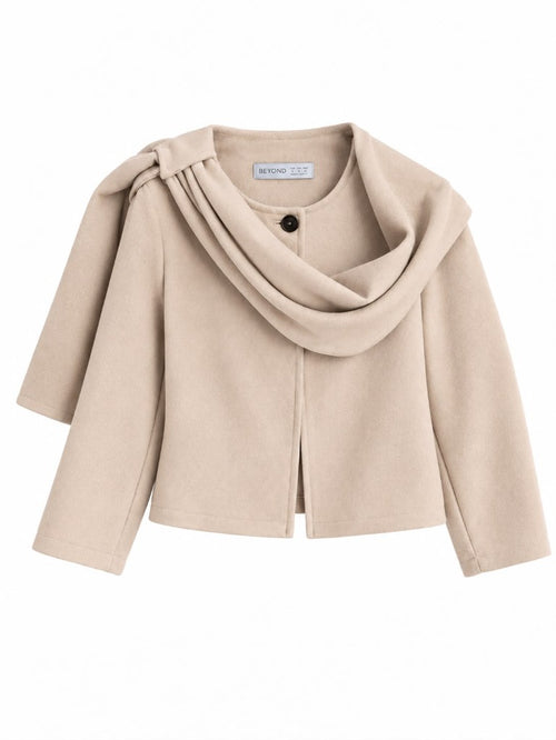 Wool cape - Beige